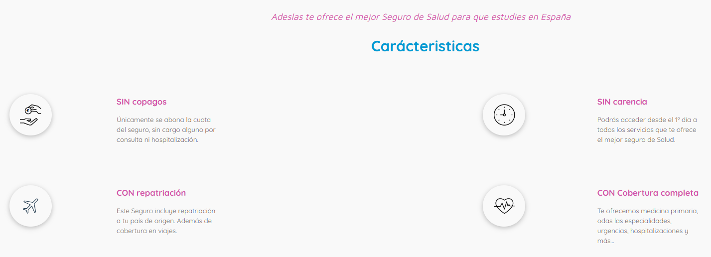 Agente exclusivo Adeslas seguros médicos para estudiantes extranjeros